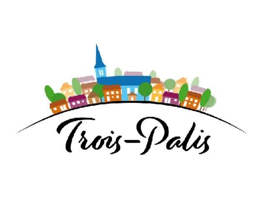 Logo de la commune de Trois-Palis, Charente, Nouvelle-Aquitaine, France.
