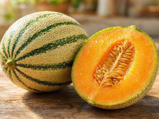 Des melons charentais - Illustration générée par IA