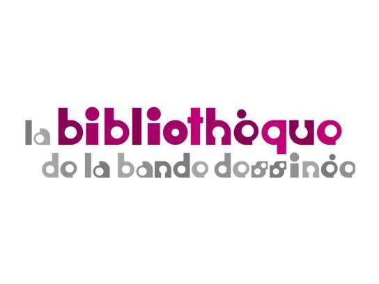 Logo de la bibliothèque de la Cité Internationale de la Bande Dessinée et de l'Image - Angoulême, Charente, Nouvelle-Aquitaine, France.