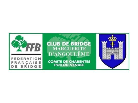 Logo Club de bridge Marguerite d'Angoulême, Charente, Nouvelle-Aquitaine, France.