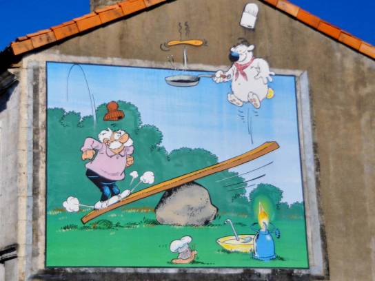 Mur peint "Cubitus" - Angoulême, Charente, Nouvelle-Aquitaine, France.