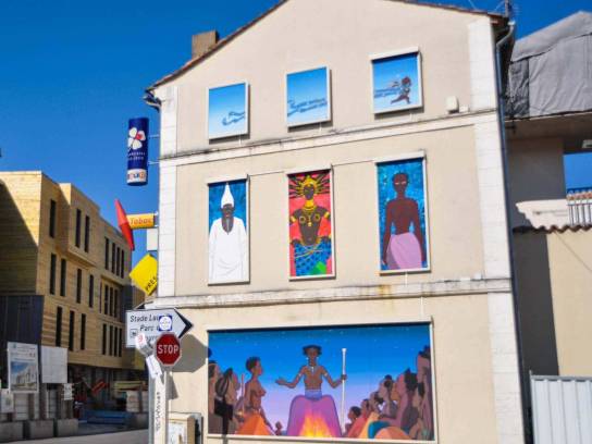 Mur peint "Kirikou" - Angoulême, Charente, Nouvelle-Aquitaine, France.