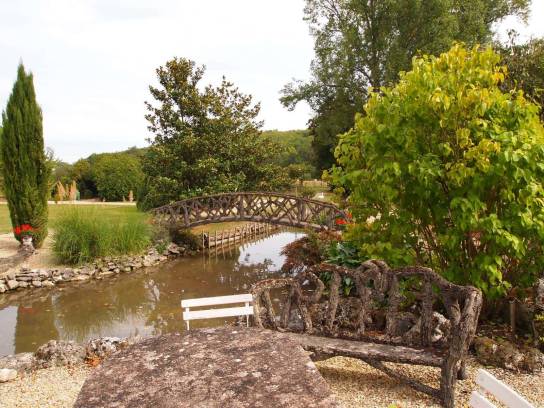 Les jardins du Moulin de Nanteuillet - Voulgézac, Charente, Nouvelle-Aquitaine, France.