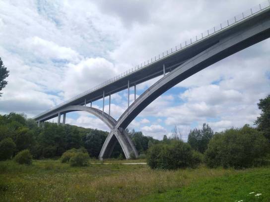 Viaduc de l'Anguienne - Vue du côté sud - Soyaux, Charente, Nouvelle-Aquitaine, France.