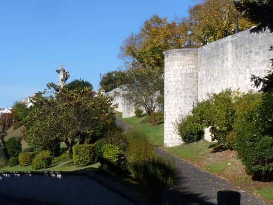 Le rempart Desaix près de la tour Clovis - Angoulême, Charente, Nouvelle-Aquitaine, France.