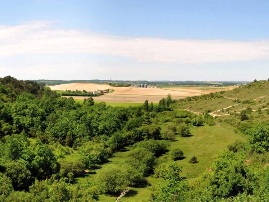 Vue panoramique des meulières de Claix, Charente, Nouvelle-Aquitaine, France.