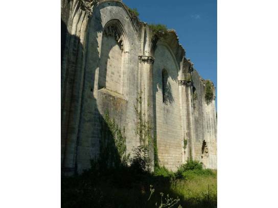Ancienne abbaye Notre-Dame de la Couronne : les ruines - La Couronne, Charente, Nouvelle-Aquitaine, France.