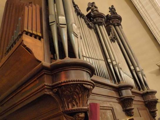Église Saint-Jacques de l'Houmeau : orgue de Schweard de 1787 - Angoulême, Charente, Nouvelle-Aquitaine, France.