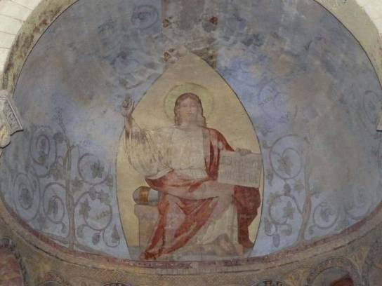 Église Saint-Jean-Baptiste : Le choeur, peint - La Couronne, Charente, Nouvelle-Aquitaine, France.