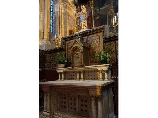 Église Saint-Martial : autel nord - Angoulême, Charente, Nouvelle-Aquitaine, France.