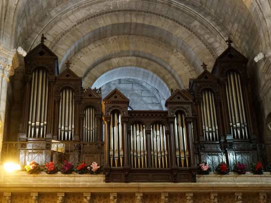 Église Saint-Martial : l'orgue - Angoulême, Charente, Nouvelle-Aquitaine, France.