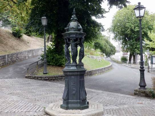 La fontaine Wallace au Jardin vert - Angoulême, Charente, Nouvelle-Aquitaine, France.