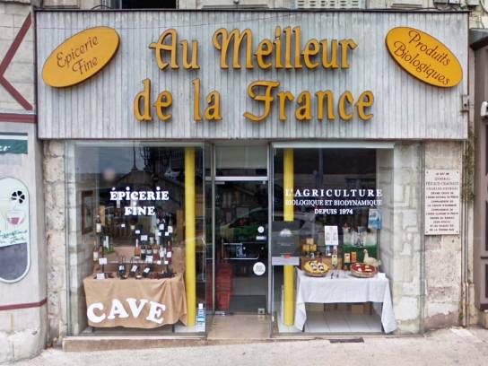 Au Meilleur de la France : façade de la boutique - Angoulême, Charente, Nouvelle-Aquitaine, France.