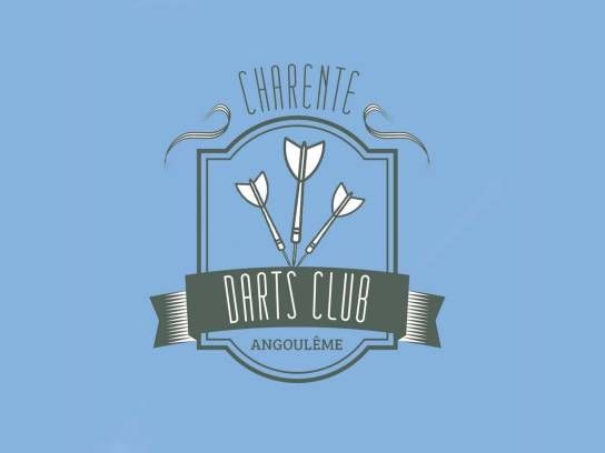 Charente Darts Club - Logo - Voeuil-et-Giget, Charente, Nouvelle-Aquitaine, France.