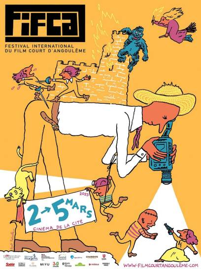 Affiche Festival International du Film Court d'Angoulême - Angoulême, Charente, Nouvelle-Aquitaine, France.