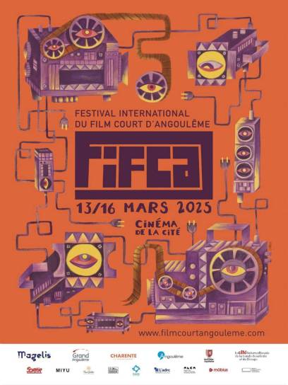 Affiche Festival International du Film Court d'Angoulême - Angoulême, Charente, Nouvelle-Aquitaine, France.