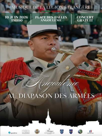 Affiche Angoulême au Diapason des Armées - Angoulême, Charente, Nouvelle-Aquitaine, France.