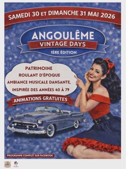 Angoulême Vintage Days - Angoulême, Charente, Nouvelle-Aquitaine, France.