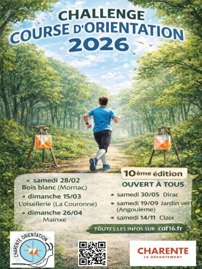Affiche Challenge Course d'Orientation à Claix, Charente, Nouvelle-Aquitaine, France.