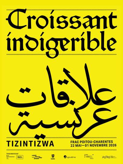 Affiche Collectif Tizintizwa : Croissant Indigérible - Angoulême, Charente, Nouvelle-Aquitaine, France.