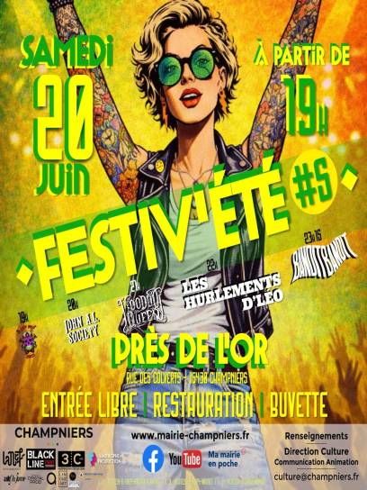 Affiche Festiv'été #5 - Champniers, Charente, Nouvelle-Aquitaine, France.