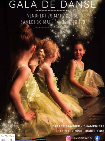 Affiche Gala de danse - Champniers, Charente, Nouvelle-Aquitaine, France.