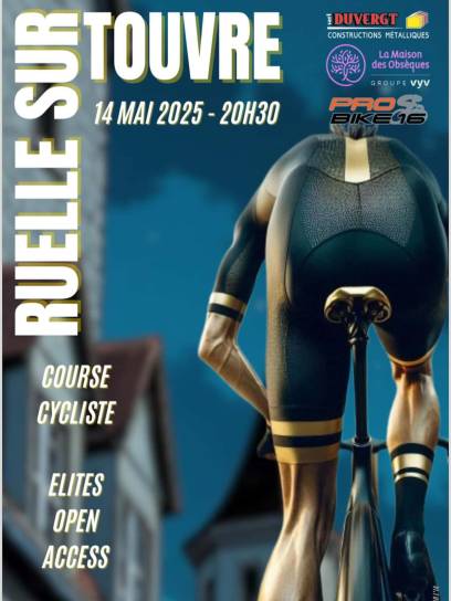 Affiche du Grand Prix de Ruelle-sur-Touvre, Charente, Nouvelle-Aquitaine, France.