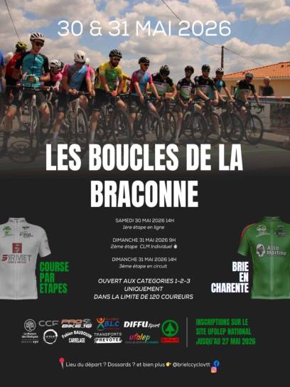 Affiche Les Boucles de La Braconne - Brie, Charente, Nouvelle-Aquitaine, France.