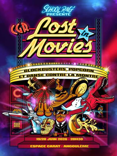 Affiche Lost in Movies - L'Isle-d'Espagnac, Charente, Nouvelle-Aquitaine, France.