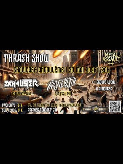 Affiche Thrash show - Angoulême, Charente, Nouvelle-Aquitaine, France.
