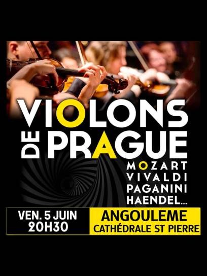 Affiche Violons de Prague - Angoulême, Charente, Nouvelle-Aquitaine, France.
