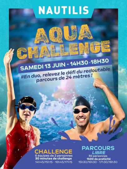 Affiche Aqua'Challenge - Saint-Yrieix-sur-Charente, Charente, Nouvelle-Aquitaine, France. 