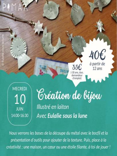 Affiche création de bijou - Angoulême, Charente, Nouvelle-Aquitaine, France.