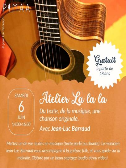 Affiche atelier La la la - Angoulême, Charente, Nouvelle-Aquitaine, France.