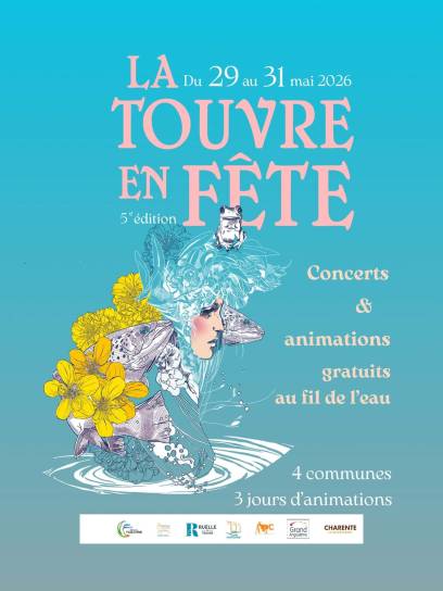 Affiche La Touvre en Fête, Charente, Nouvelle-Aquitaine, France.