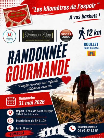 Affiche Les kilomètres de l'espoir - Roullet-Saint-Estèphe, Charente, Nouvelle-Aquitaine, France.
