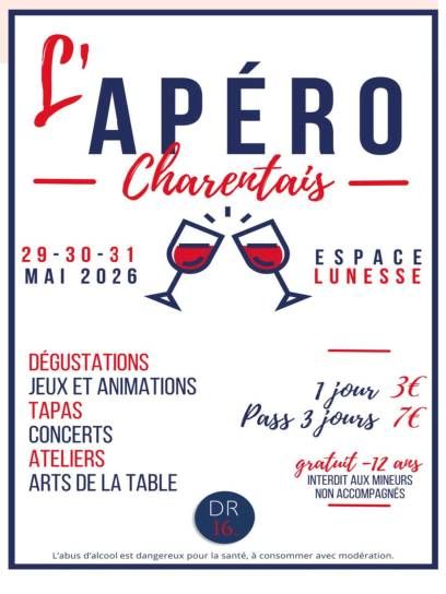 Affiche du salon de l'Apéro Charentais - Angoulême, Charente, Nouvelle-Aquitaine, France.