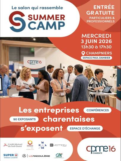 Affiche Summer Camp - Champniers, Charente, Nouvelle-Aquitaine, France.