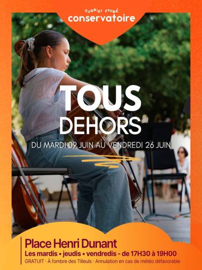Affiche Tous dehors - Angoulême, Charente, Nouvelle-Aquitaine, France.