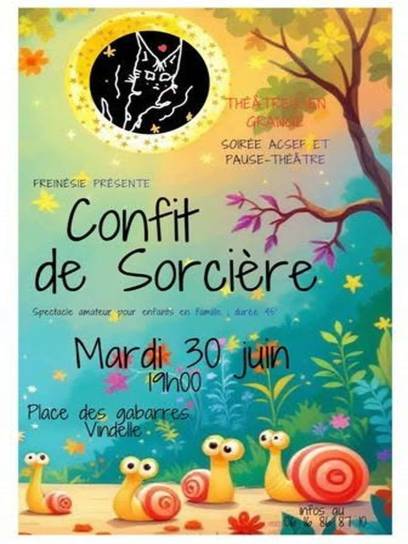 Affiche Confit de sorcière - Vindelle, Charente, Nouvelle-Aquitaine, France.