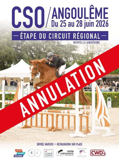 Affiche CSO - UCPA GrandAngoulême - La Couronne, Charente, Nouvelle-Aquitaine, France.