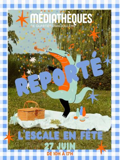 Affiche L'Escale en fête - Angoulême, Charente, Nouvelle-Aquitaine, France.