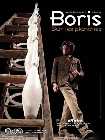 Affiche Les Beaux Jours - Boris sur les planches - Angoulême, Charente, Nouvelle-Aquitaine, France.