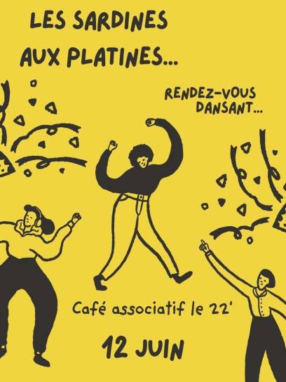 Affiche Les sardines aux platines - Asnières-sur-Nouère, Charente, Nouvelle-Aquitaine, France.