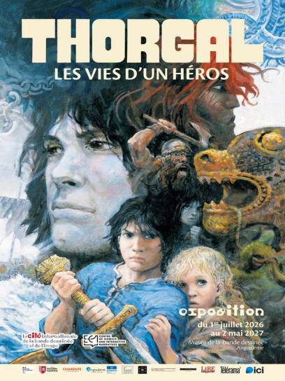 Affiche Thorgal : les vies d'un héros - Angoulême, Charente, Nouvelle-Aquitaine, France.