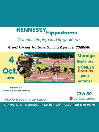 Affiche du Grand Prix des Trotteurs Dominik & Jacques Cordeau - La Couronne, Charente, Nouvelle-Aquitaine, France.