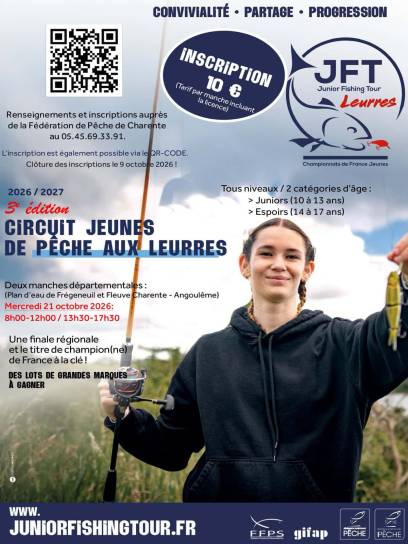 Affiche Junior Fishing Tour : JFT Leurres - Angoulême, Charente, Nouvelle-Aquitaine, France.