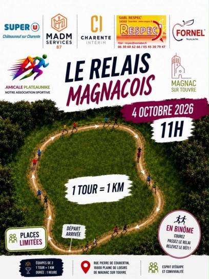 Affiche Le relais magnacois - Magnac-sur-Touvre, Charente, Nouvelle-Aquitaine, France.