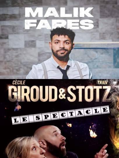 Affiche Giroud & Stotz et Malik Fares - Soyaux, Charente, Nouvelle-Aquitaine, France.