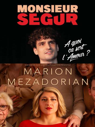 Affiche Marion Mezadorian et Monsieur Ségur - Soyaux, Charente, Nouvelle-Aquitaine, France.